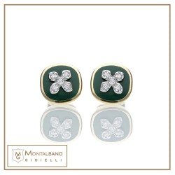 orecchini Allegra smalto fiore piccolo